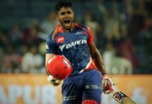 Sanju Samson hits first century of IPL 10